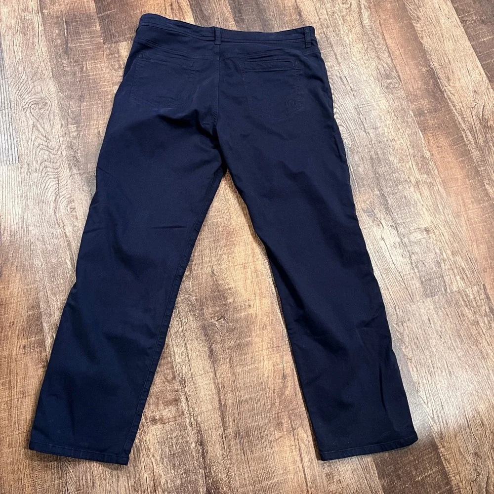 Straight Down Mens Clemson Performance Golf Pants Indigo 38 x 32 5-Pocket Chino